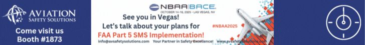 NBAA BACE Booth 1873 Come visit us and lets talk about your plans for FAA Part 5 implementation!